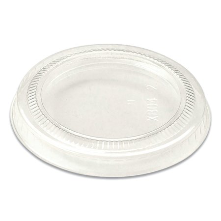 WORLD CENTRIC PLA Lids for Fiber Cups, 2.6" Diameter x 0.3"h, Clear, PK2000 CPLCS2S